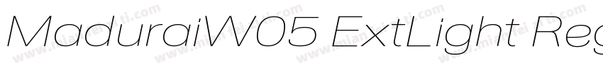 MaduraiW05 ExtLight Regular字体转换